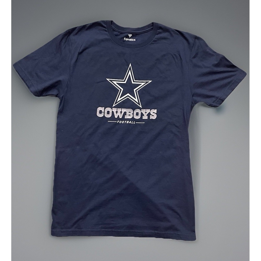 Dallas Cowboys Fanatics Short Sleeve T-shirt Blue Star NFL Football Logo XS JBHS